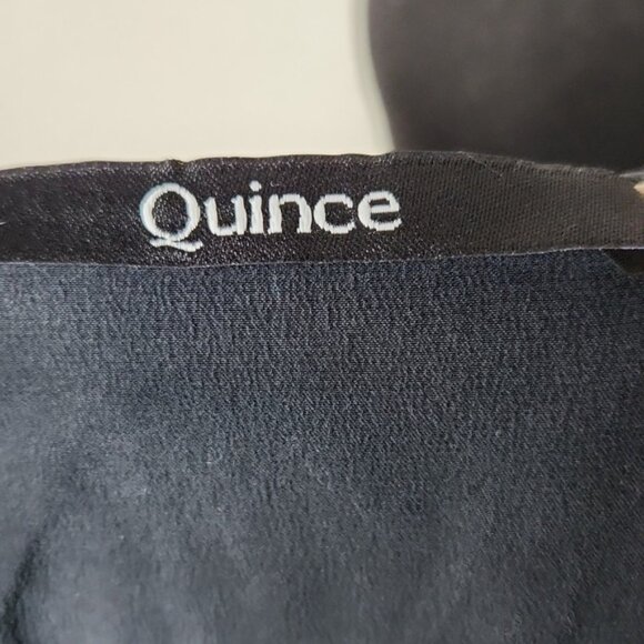 NEW Quince 100% Washable Silk Pajama Tank Black Sz L - Picture 9 of 9